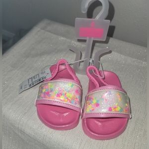 Girls pink multicolor sandals